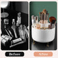 360 Rotating Makeup Brush Holder & Organizer  Countertop Storage For Cosmetics & Skincare 8 Colors
