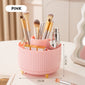 360 Rotating Makeup Brush Holder & Organizer  Countertop Storage For Cosmetics & Skincare 8 Colors